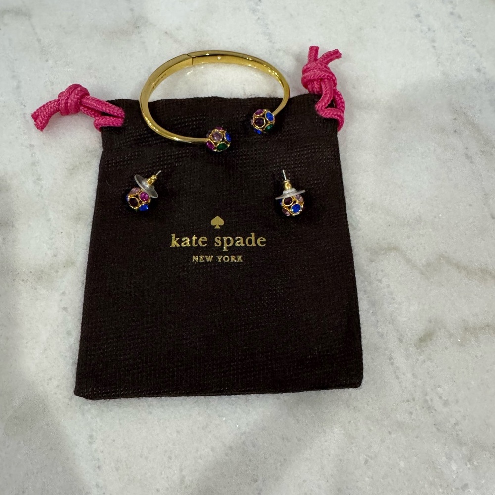 Kate Spade Gold and Multicolor Jewelry Set
